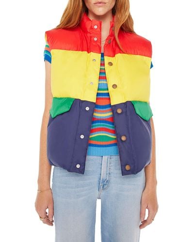 Mother The Pillow Talk Puffer Vest - Multicolor