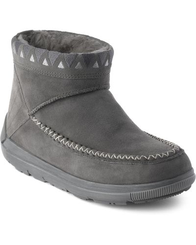 Manitobah Reflections Genuine Shearling Water Resistant Bootie - Gray