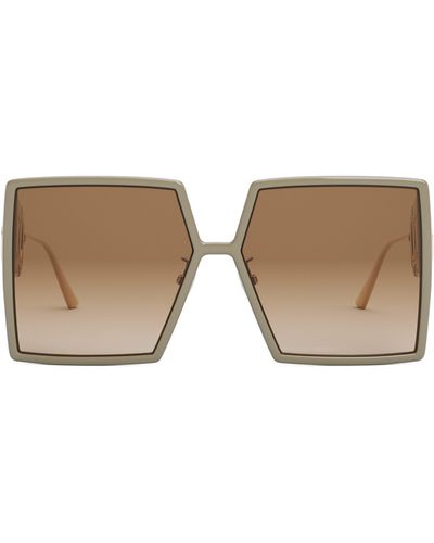 Dior 30montaigne Su 58mm Square Sunglasses - Natural