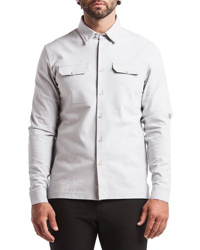 PUBLIC REC Stretch Thermal Button-up Shirt - Gray