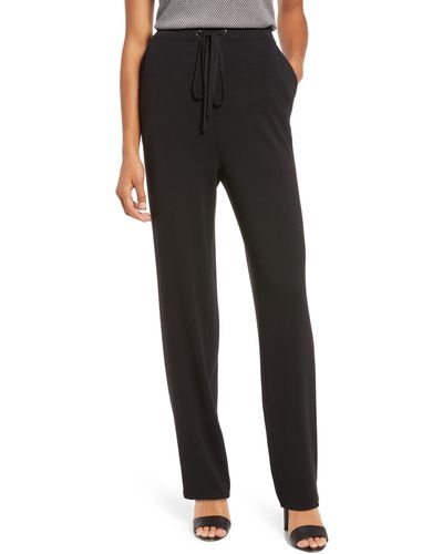 Ming Wang Knit Drawstring Pants - Black