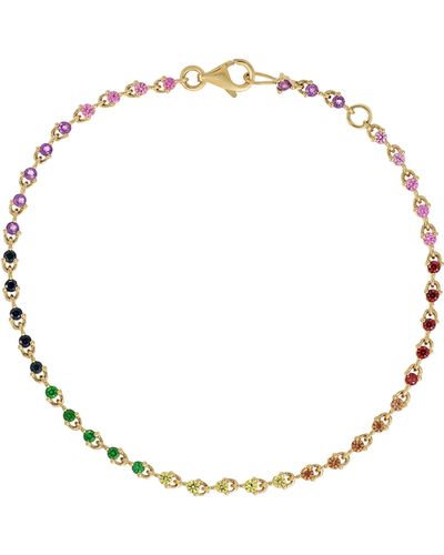 Bony Levy Iris Rainbow Sapphire Bracelet - Metallic