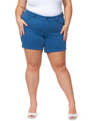 Slink Jeans Cuff Shorts - Blue