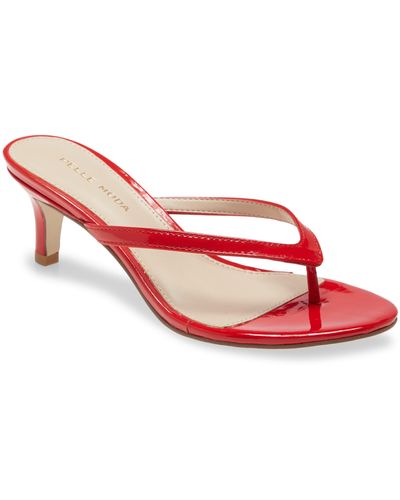 Pelle Moda Slide Sandal - Red