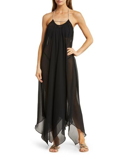 Ramy Brook Joyce Halter Cover-up Dress - Black