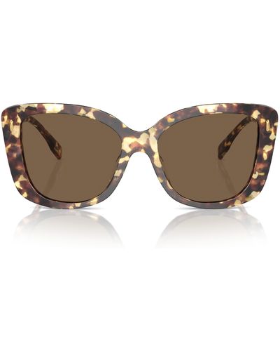 Tory Burch 54mm Butterfly Sunglasses - Brown