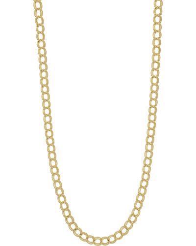 Bony Levy 14k Gold Double Link Necklace - Metallic