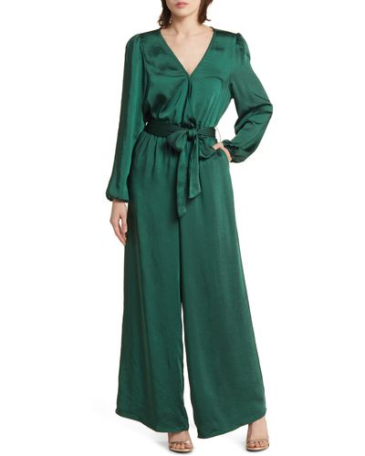 Nordstrom Matching Family Moments Long Sleeve Jumpsuit - Green
