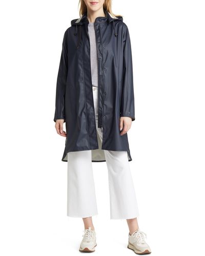 Ilse Jacobsen Hooded Raincoat - Blue