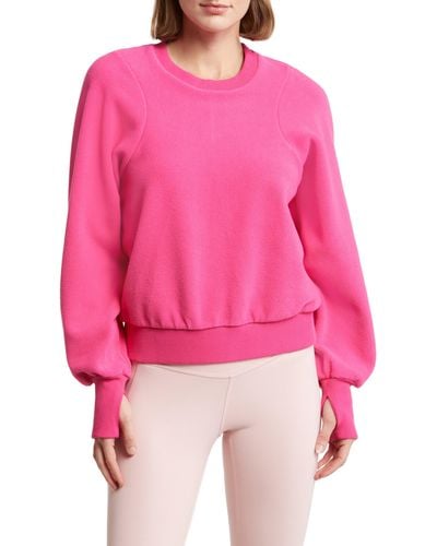 Sweaty Betty Compass Seam Detail Sweatshirt - Pink