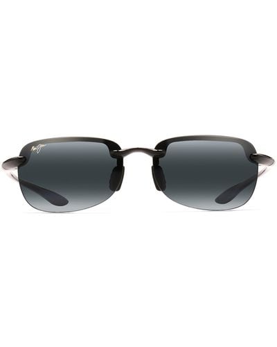 Maui Jim Sandy Beach 56mm Polarizedplus2® Semi Rimless Sunglasses - Black