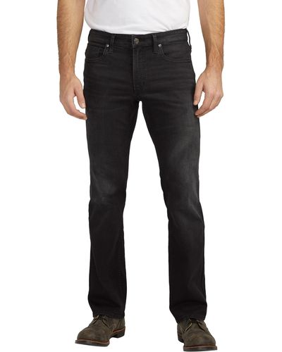 Silver Jeans Co. Jace Slim Fit Bootcut Jeans - Black