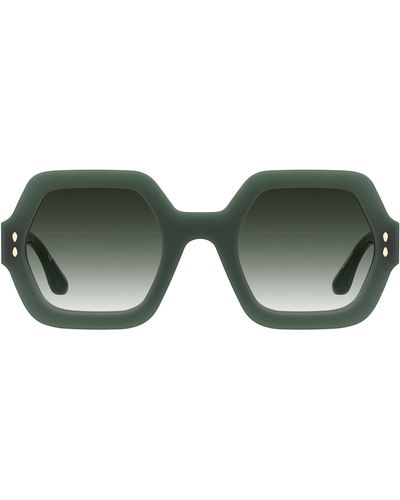 Isabel Marant 52mm Square Sunglasses - Green