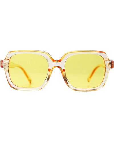 Wisdom Frame 2 53mm Square Sunes At Nordstrom - Yellow