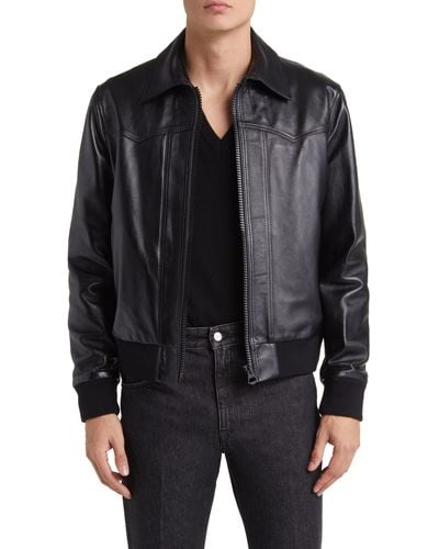 BLK DNM 77 Leather Jacket - Black