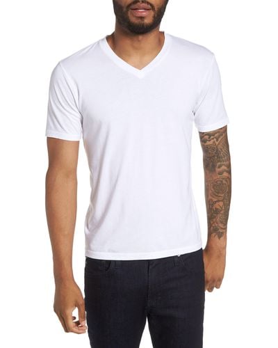 Goodlife Supima® Blend Classic V-neck T-shirt - White
