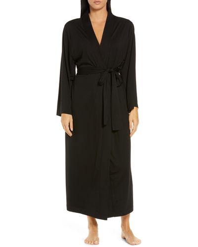 Papinelle Basic Knit Robe - Black