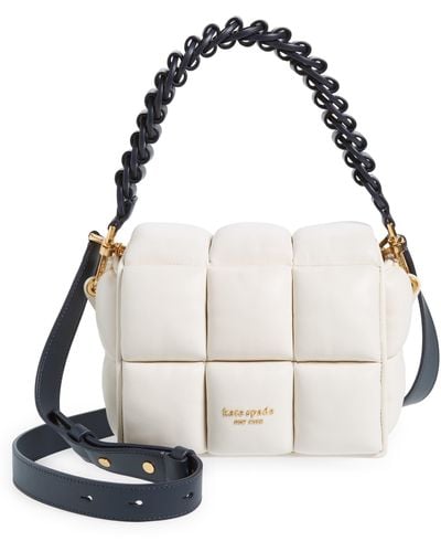 Kate Spade Boxxy Quilted Leather Crossbody - White