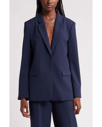 Nordstrom Relaxed Fit Blazer - Blue