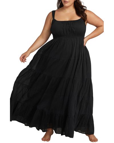 Artesands Liszt Cotton Cover-up Dress - Black