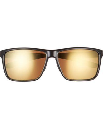 Smith Riptide 61mm Polarized Sport Square Sunglasses - Natural
