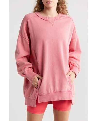 Fp Movement Intercept Oversized Sweatshirt - Pink