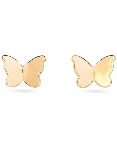 STONE AND STRAND Butterfly Stud Earrings - Multicolor