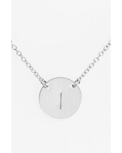 Nashelle Nitial Disc Necklace At Nordstrom - Multicolor