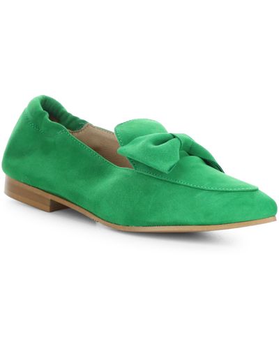 Bos. & Co. Nicole Pointed Toe Loafer - Green