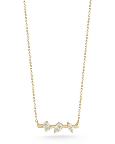 Dana Rebecca Alexa Jordyn Diamond Pendant Necklace - Blue