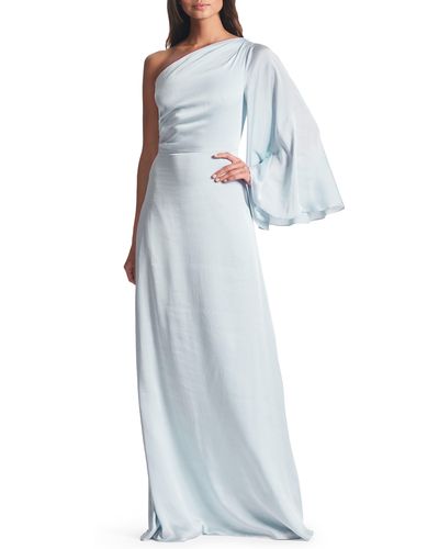 Sachin & Babi Keely One-shoulder Gown - Blue