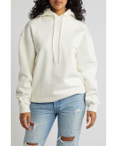 House Of Cb Oversize Cotton Hoodie - White