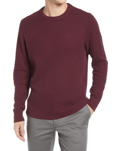The Normal Brand Cotton Piqué Sweater - Purple
