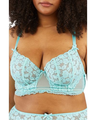 Playful Promises Melda High Waist Satin & Lace Panties At Nordstrom in  Green