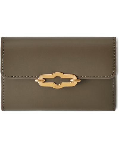 Mulberry Pimlico Leather Compact Wallet - Natural