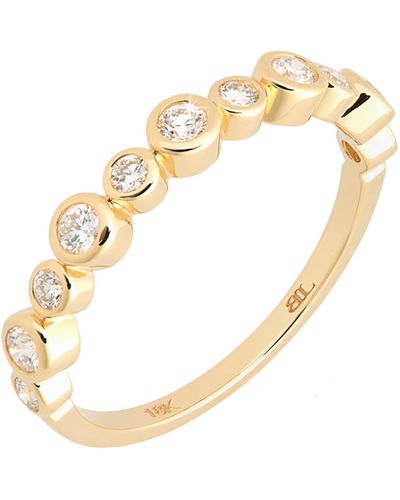 Bony Levy Monaco Alternating Diamond Ring - Metallic