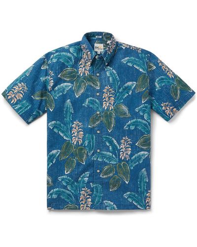 Reyn Spooner Classic Fit Opuhi Print Short Sleeve Button-down Shirt - Blue
