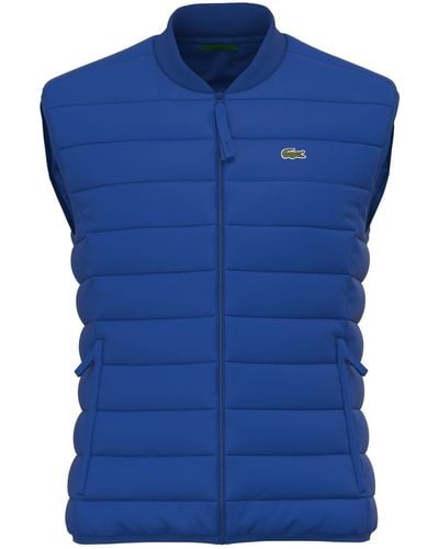 Lacoste Quilted Nylon Vest - Blue