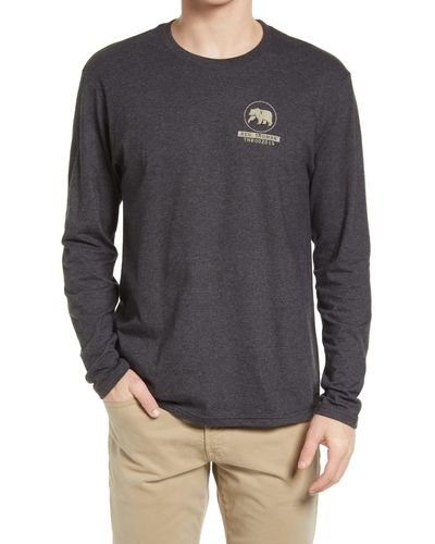 The Normal Brand Registered Trademark Long Sleeve Graphic Tee - Gray