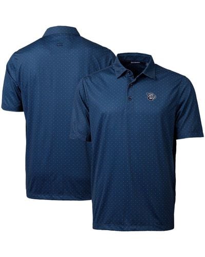 Cutter & Buck Lehigh Valley Ironpigs Pike Double Dot Print Stretch Polo At Nordstrom - Blue