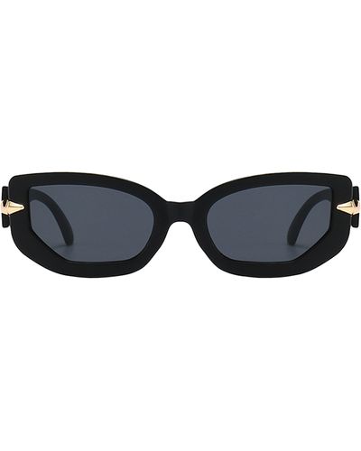 Fifth & Ninth Elle 58mm Polarized Geometric Sunglasses - Black
