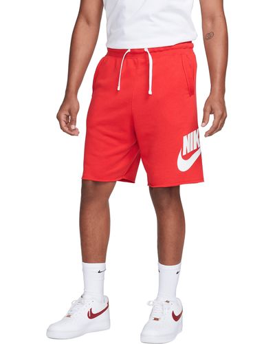 Nike Club Alumni Sweat Shorts - Red