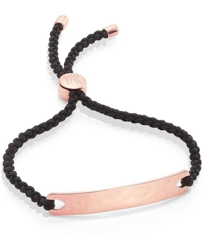 Monica Vinader Engravable Havana Friendship Bracelet - Black