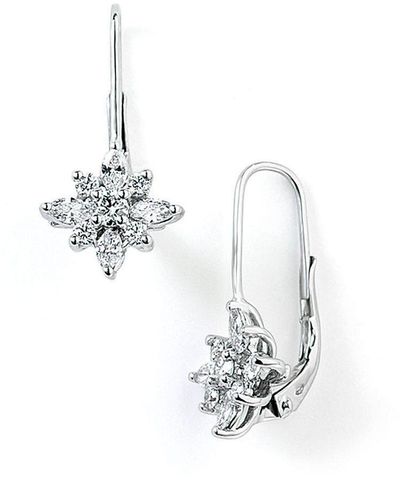 Kwiat .90ct Tw Diamond Star Earrings - White