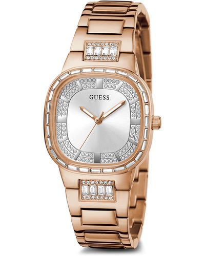 Guess Crystal Square Bracelet Watch - Multicolor