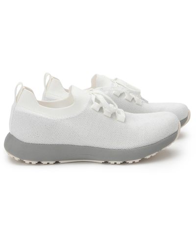 TRAQ by Alegria Alegria Froliq Water Resistant Knit Sneaker - White