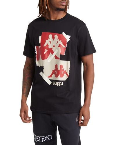 Kappa Authentic Neo Cotton Jersey Graphic T-shirt - Black