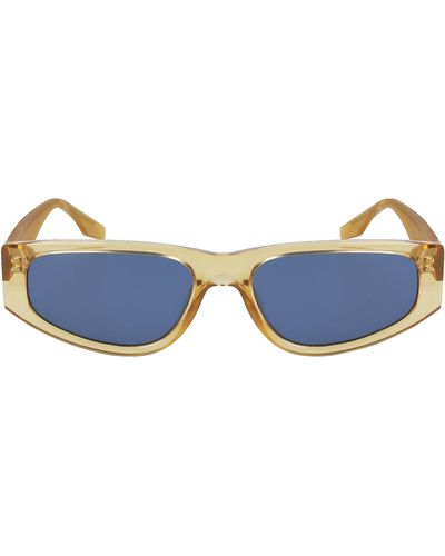 Converse Fluidity 56mm Rectangular Sunglasses - Blue