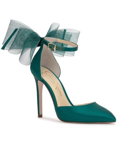 Jessica Simpson Phindies Ankle Strap Pointed Toe Pump - Green
