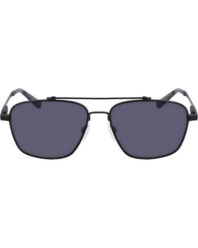 Shinola Runwell 57mm Navigator Sunglasses - Blue